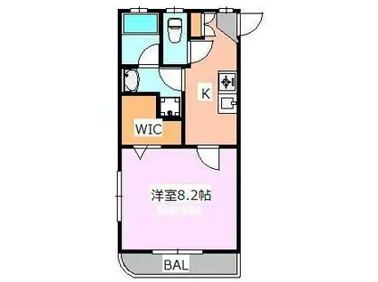 グレイスヨネザワ(1K/3階)の間取り写真