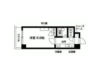 ラヴィニア北村II(1K/5階)の間取り写真