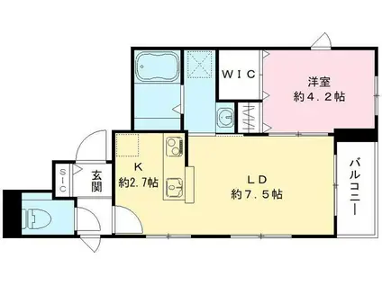 パセオヴィラ(1LDK/3階)の間取り写真