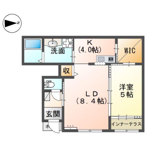 小田原市飯泉アパート工事(1LDK/1階)の間取り写真
