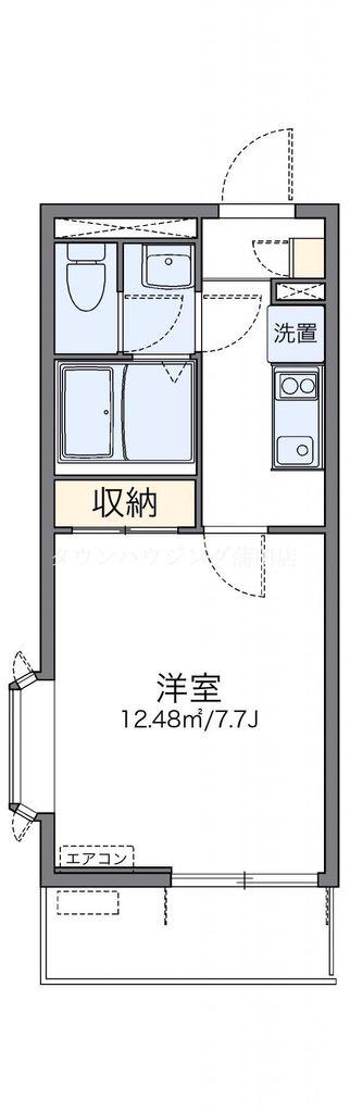 レオネクストOTORII(1K/1階)の間取り写真