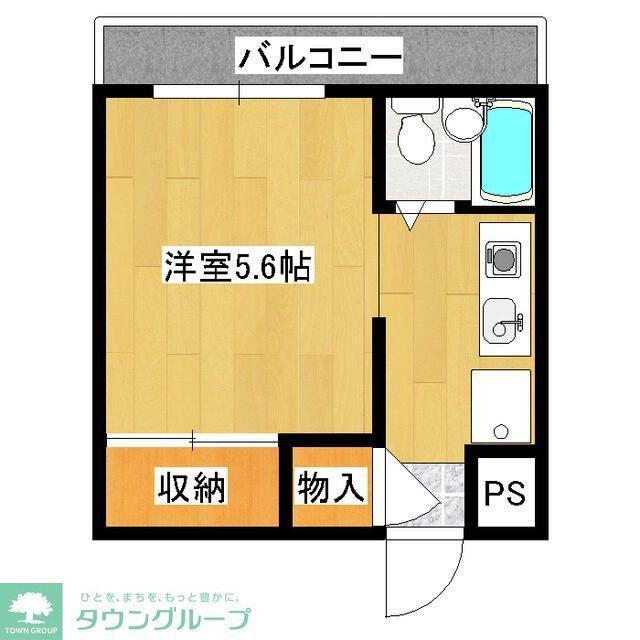 ソワレ東大宮II(1K/3階)の間取り写真