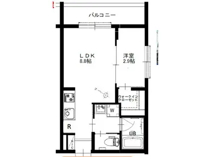 シャイニング ワン(1LDK/3階)の間取り写真