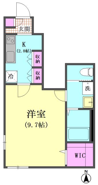 MAISON SUCRE(1K/1階)の間取り写真