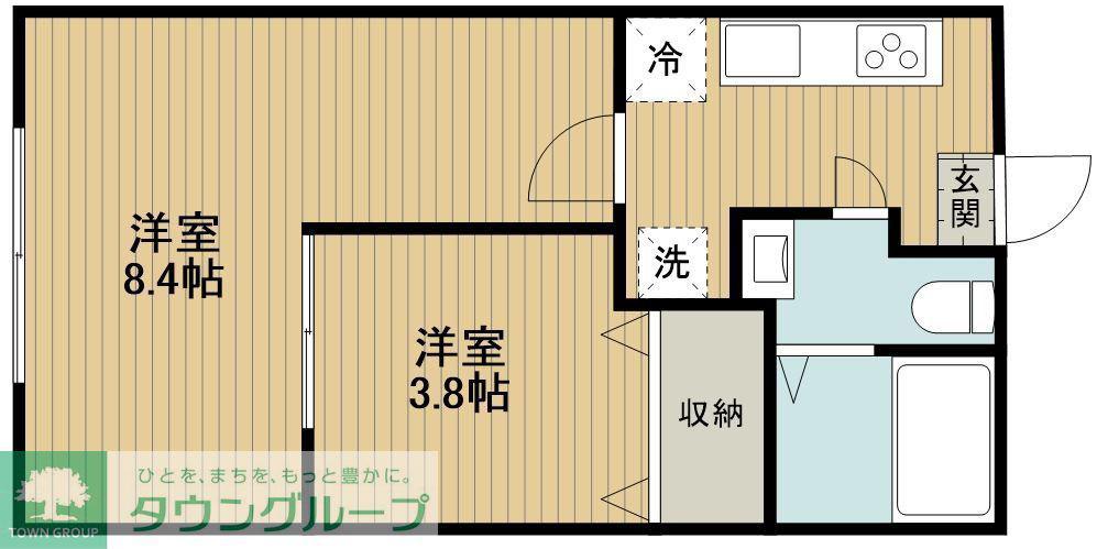 板橋区赤塚新町3丁目計画(2K/3階)の間取り写真