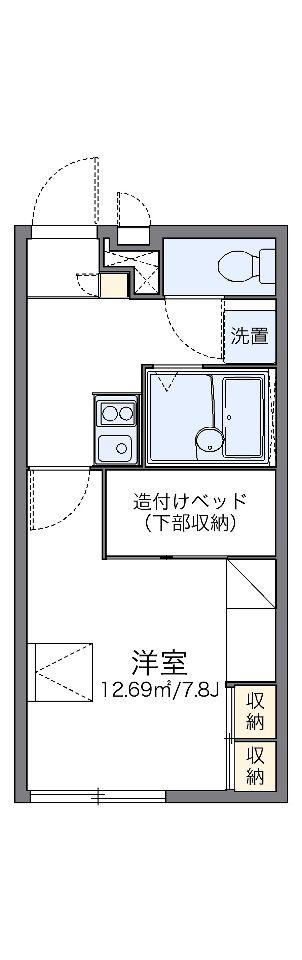 レオパレスジュネスIII(1K/2階)の間取り写真