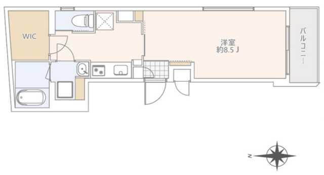 GRANDUO高円寺5(1K/1階)の間取り写真