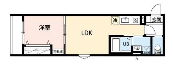 ROBOT HOME 金町(1LDK/2階)の間取り写真