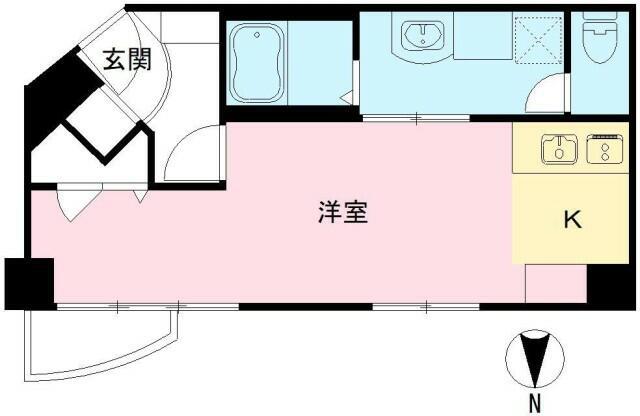 パークナードフィット田園調布(ワンルーム/1階)の間取り写真