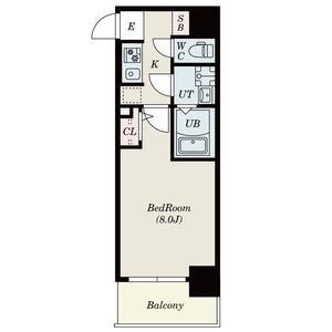 S-RESIDENCE堺市駅前(1K/13階)の間取り写真