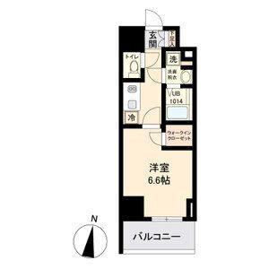 M-LUXE丸の内(1K/6階)の間取り写真