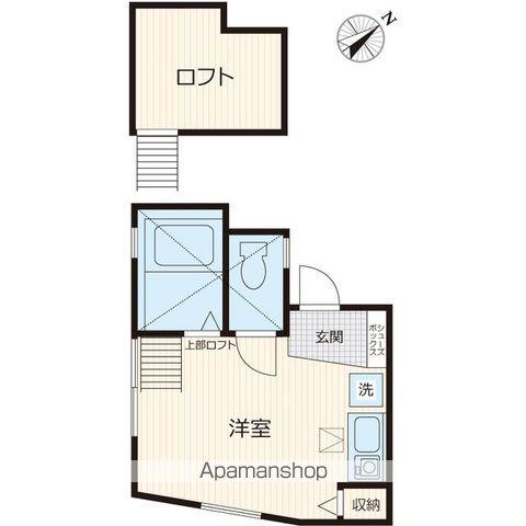 G・Aヒルズ和田町(ワンルーム/1階)の間取り写真