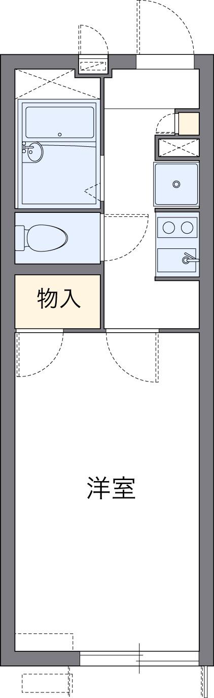 レオパレスMINAMIYAMA(1K/1階)の間取り写真