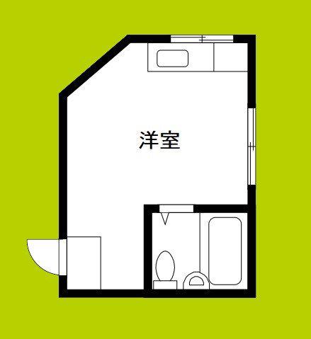 レガーロ北津守(ワンルーム/1階)の間取り写真
