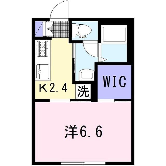 ディアス長後(1K/1階)の間取り写真