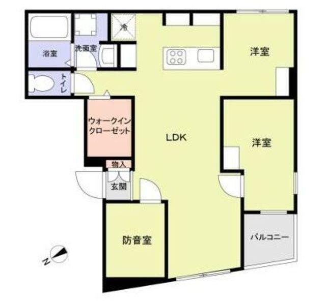 エテルネル曳舟(1LDK/4階)の間取り写真