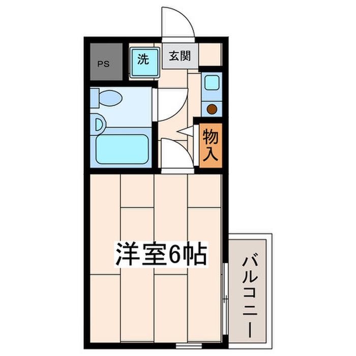 グレース大栄(1K/3階)の間取り写真