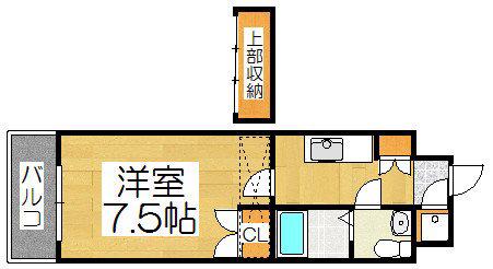 NO72 HARBOR イースト TOWER(1K/9階)の間取り写真
