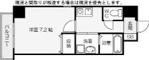 BERGAMOTTO三萩野(1K/1階)の間取り写真