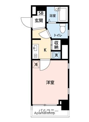 LINK-I(1K/5階)の間取り写真