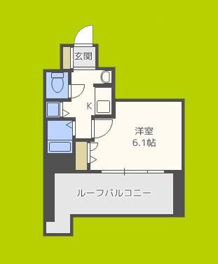 プレサンス東本町VOL.2(1K/10階)の間取り写真