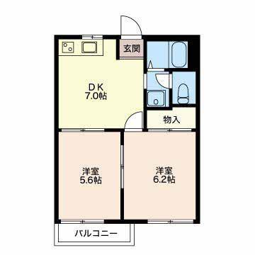 エントピア20(1LDK/1階)の間取り写真