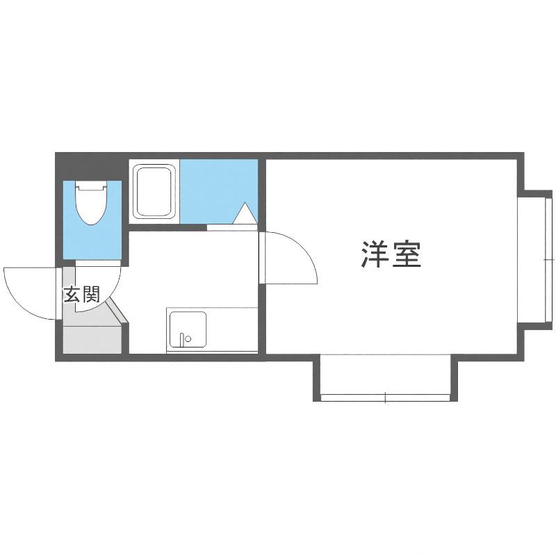 ロフトマンション本郷(ワンルーム/2階)の間取り写真