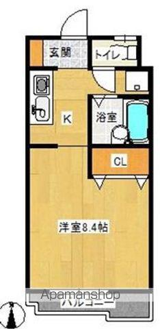 グリーングラス高取(1K/3階)の間取り写真