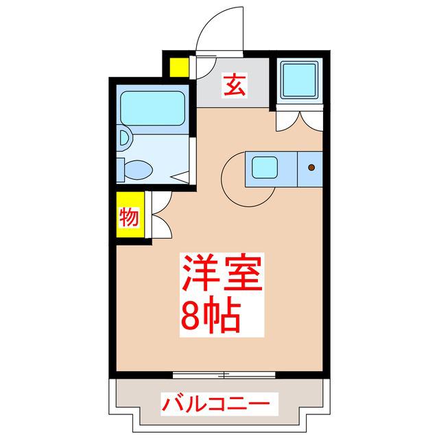 サニーパレスA(ワンルーム/3階)の間取り写真