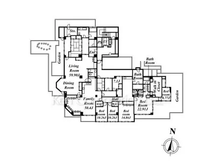 グランドテラス(7SLDK/5階)の間取り写真
