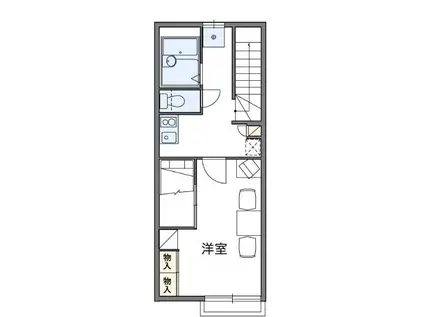 パルTKPARTI(1K/2階)の間取り写真