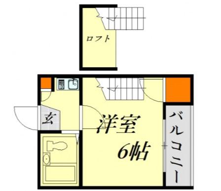 SAKURAレジデンス(1K/2階)の間取り写真