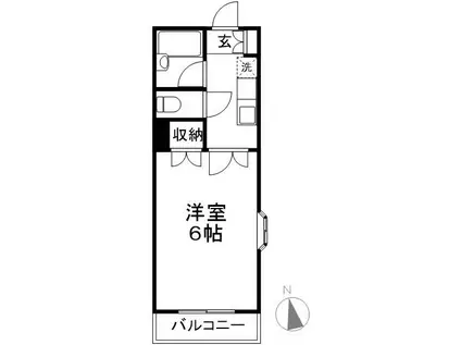 アーク目白(1K/3階)の間取り写真