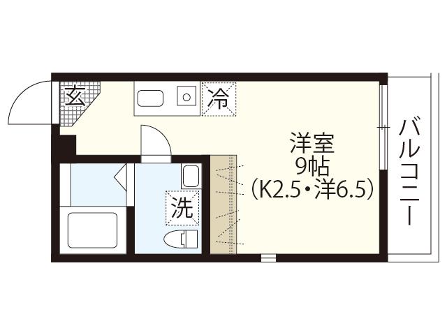 SAKURAGE(ワンルーム/3階)の間取り写真