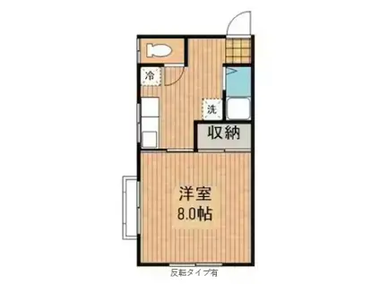 メモリーハウス(1K/2階)の間取り写真