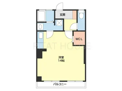 メゾンフェリス楠見中(ワンルーム/2階)の間取り写真