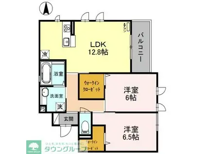 SOPHIA(2LDK/3階)の間取り写真