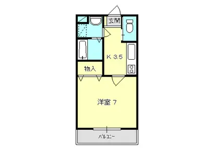 サンボックスアタゴ(1K/3階)の間取り写真