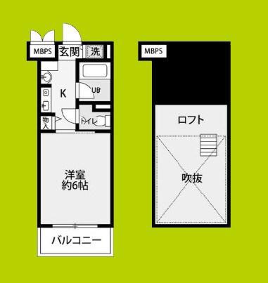 エステムコート大阪城前・OBPリバーフロント(1K/5階)の間取り写真