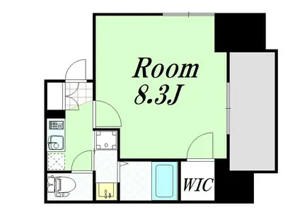 プレサンス本町ジョイス(1K/7階)の間取り写真