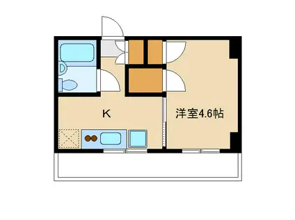 ジュネス192(1K/4階)の間取り写真