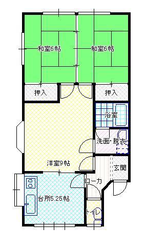 コーポSATO(3K/1階)の間取り写真