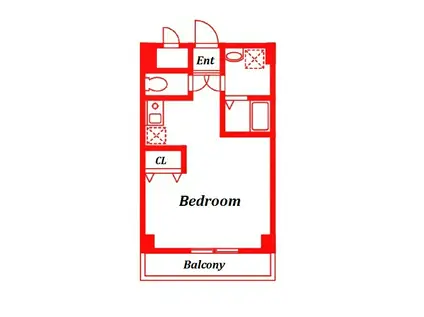 リベールエム二俣川(ワンルーム/5階)の間取り写真