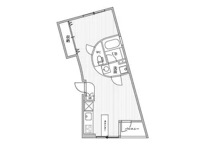 ティーズクオーレブリス自由が丘(ワンルーム/2階)の間取り写真