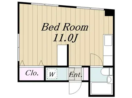 アイビス早稲田マンション(ワンルーム/3階)の間取り写真