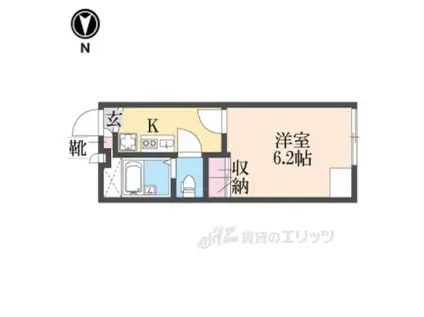 レオパレスみどり(1K/2階)の間取り写真