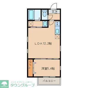 LUNA TERRACE(1LDK/3階)の間取り写真