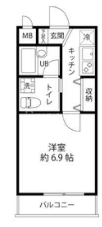 アーデンコート南砂(1K/3階)の間取り写真