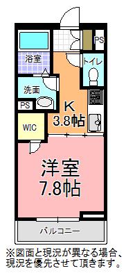 レーヴ コンフォルタ(1K/1階)の間取り写真