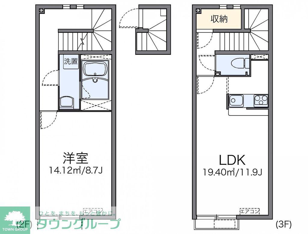 レオネクスト壽光III(1LDK/2階)の間取り写真
